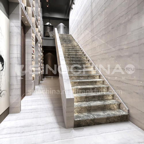 Natural gray modern marble staircase M-YA88Y